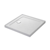 Mira Flight Safe Square Shower Tray with 4 Upstands White 900 x 900 x 40mm