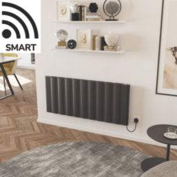 Azur Stratos 2000W Electric Radiator 500mm x 1169mm Black 6824BTU