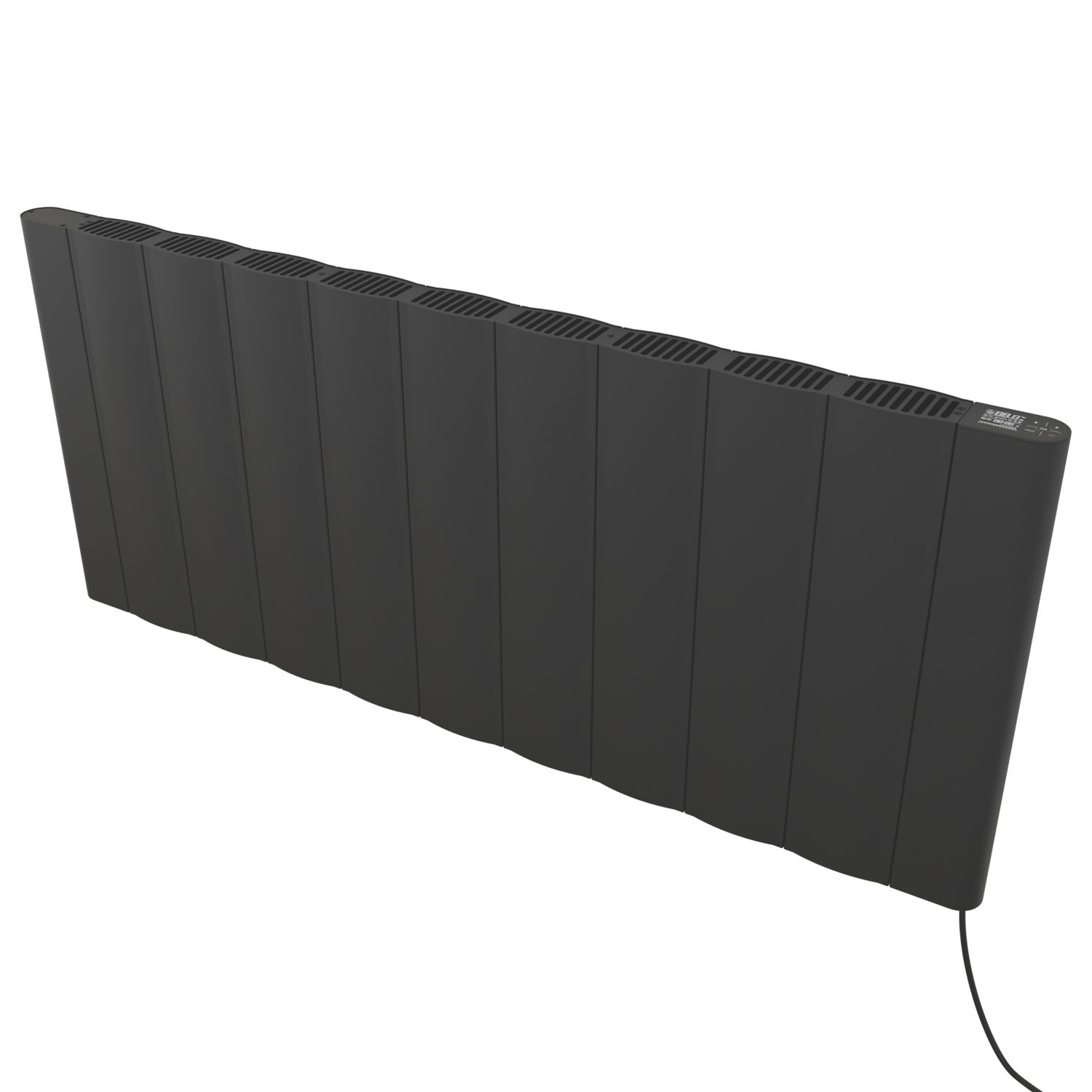 Azur Stratos 2000W Electric Radiator 500mm x 1169mm Black 6824BTU (123AC)