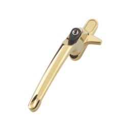 ERA  Left-Handed Cockspur Window Handles  Gold 3 Pack