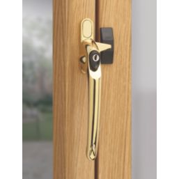 ERA  Left-Handed Cockspur Window Handles  Gold 3 Pack