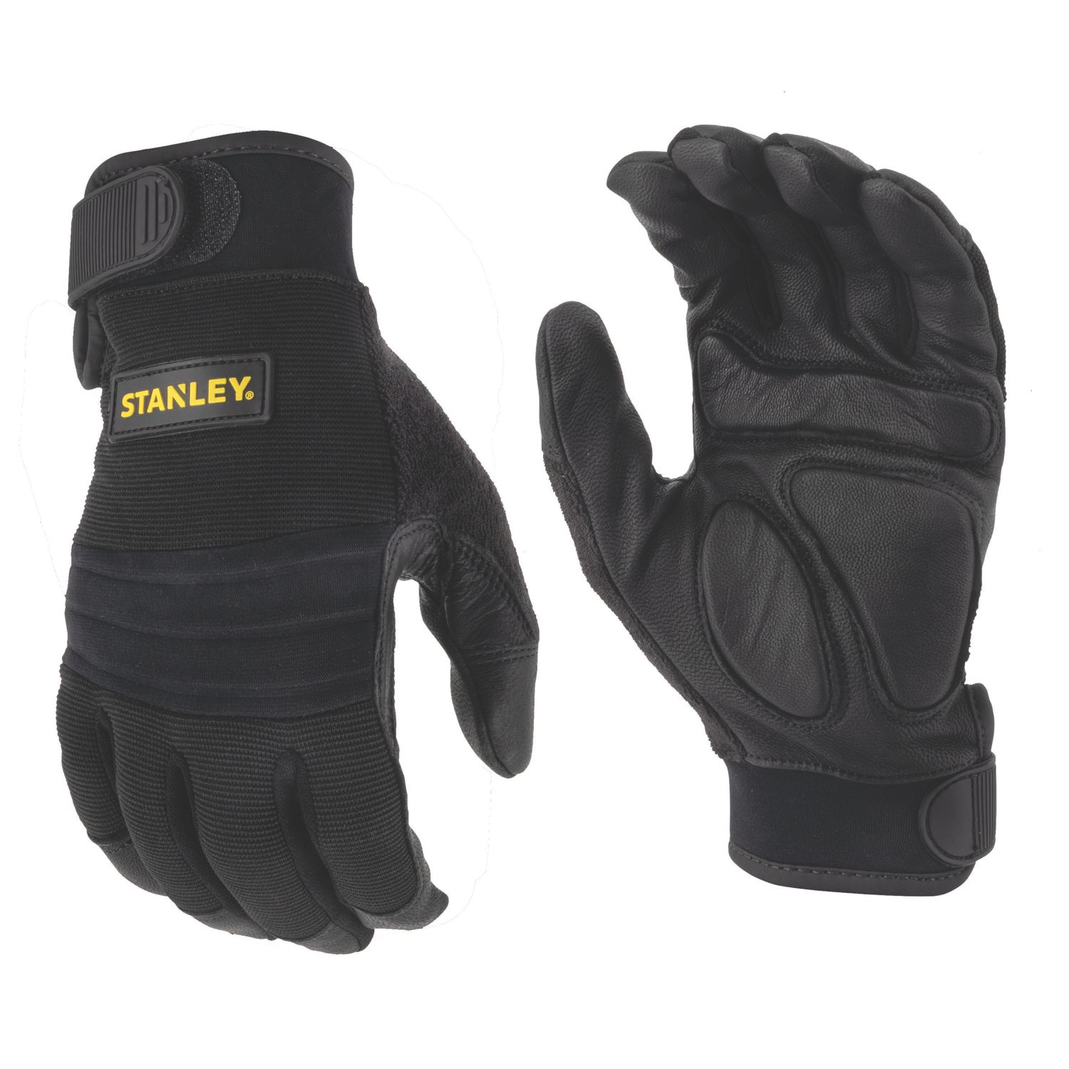 Stanley Vibration Reduction Performance Gloves Black Medium (123AY)