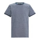 Regatta Benlin Short Sleeve T-Shirt Moonlight Denim / White Stripe Large 43.7" Chest