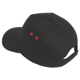 Beechfield 5 Panel Cap Black / Red