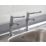 Bristan Value High Neck Pillar Single Lever Kitchen Taps Chrome-Plated 1 Pair