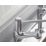 Bristan Value High Neck Pillar Single Lever Kitchen Taps Chrome-Plated 1 Pair