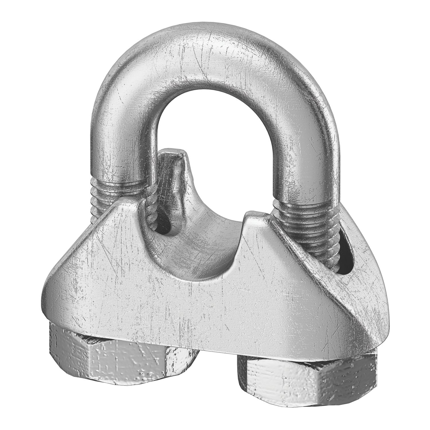 Essentials M5 Wire Rope Clamps Silver 10 Pack (123FE)