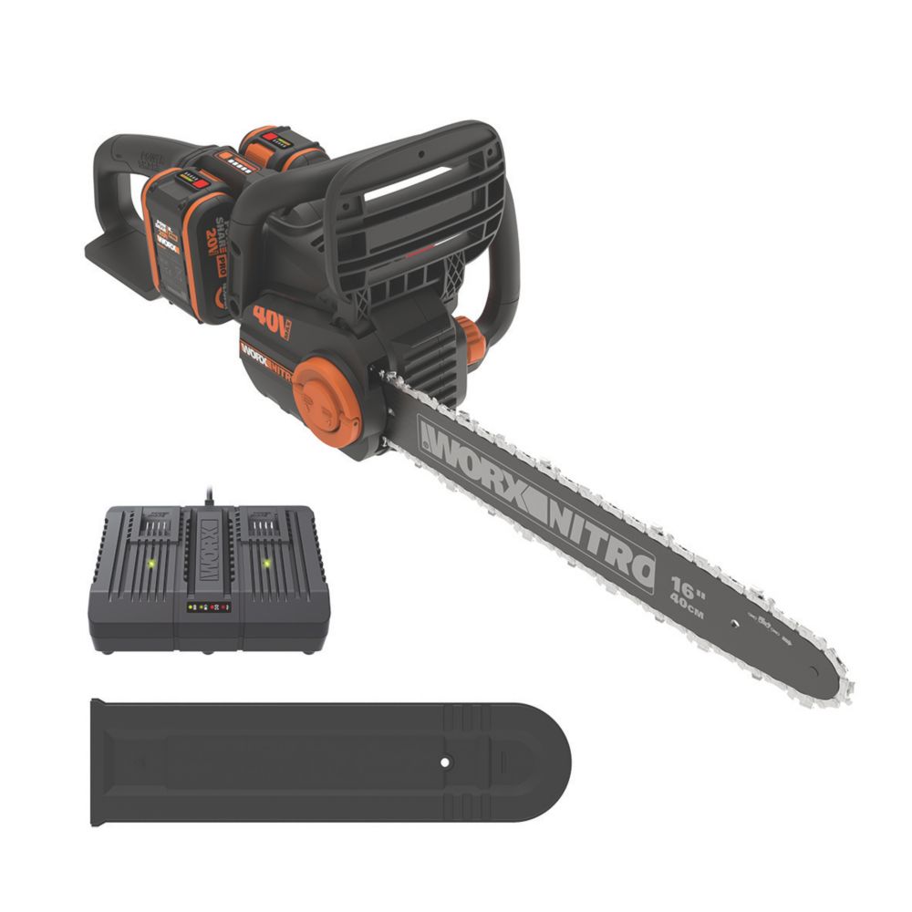 Worx WG385E 40V 2 x 4.0Ah Lithium PowerShare Brushless Cordless