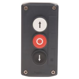 Schneider Electric XALD324 3-Pole Flush Push-Button Complete Control Station NO/NC