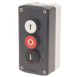 Schneider Electric XALD324 3-Pole Flush Push-Button Complete Control Station NO/NC