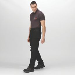 Regatta Incursion Work Trousers Black 36" W 33" L