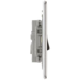 LAP  20A 16AX 1-Gang Intermediate Switch Brushed Stainless Steel