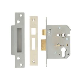 ERA  Satin Silver Euro Sashlock 76mm Case - 56mm Backset