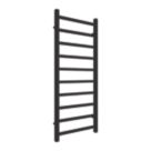 Reina 1200mm x 500mm 1662BTU Black Flat Designer Towel Radiator