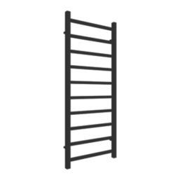 Reina 1200mm x 500mm 1662BTU Black Flat Designer Towel Radiator