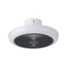 Eglo Sayulita LED 455mm Ceiling Fan Light White & Black 8.5W 3200lm