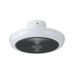 Eglo Sayulita LED 455mm Ceiling Fan Light White & Black 8.5W 3200lm