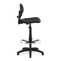 Nautilus Designs Derwent Low Back Draughtsman Chair Black