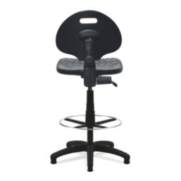 Nautilus Designs Derwent Low Back Draughtsman Chair Black