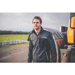 JCB D+IF Full Zip Jumper Grey Marl X Large 50" Chest