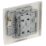 British General Nexus Metal 20A 16AX 1-Gang Int. Light Switch Pearl Nickel