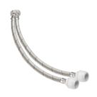 Hep2O Push-Fit Keyless Flexi Tap Connector 22mm x 3/4" x 500mm 2 Pack