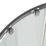 ETAL  Framed Quadrant Shower Enclosure & Tray  Chrome 780mm x 780mm x 1940mm