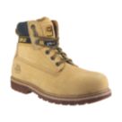 CAT Holton S3 Size 12  Honey Water-Resistant Steel Toe Cap Safety Boots