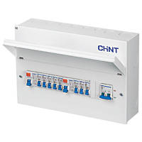 Chint NX3 16-Module 8-Way Populated  Dual RCD Consumer Unit