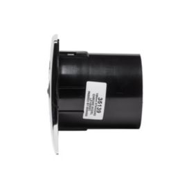 Manrose LP100ST 100mm (4") Axial Bathroom Extractor Fan with Timer Chrome 240V