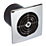 Manrose LP100ST 100mm (4") Axial Bathroom Extractor Fan with Timer Chrome 240V