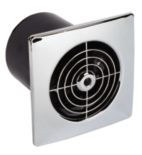 Manrose XF100AP Auto Shutter Extractor Fan 100mm | Pull Cord Switch, Wall/Ceiling Mount, Bathroom Ventilation