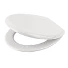 Swirl Thermoplastic Standard Closing Toilet Seat Polypropylene White