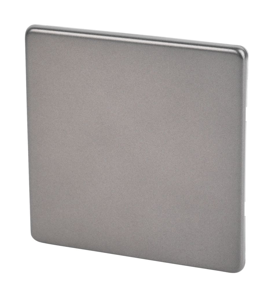 Varilight  1-Gang Blanking Plate Slate Grey