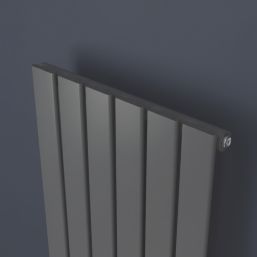 Flomasta  1800mm x 452mm 2598BTU Anthracite Vertical Designer Radiator