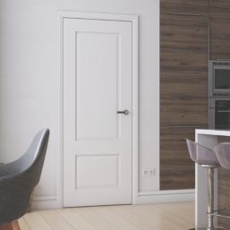 Green & Taylor  Satin Painted White Wooden 2-Panel Internal Fully-Finished Door 1981mm x 686mm
