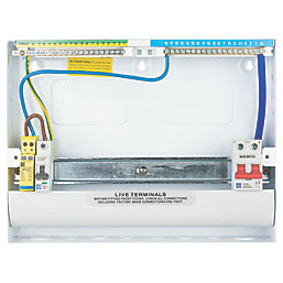 Lewden PRO 17-Module 13-Way Part-Populated  Main Switch Consumer Unit with SPD