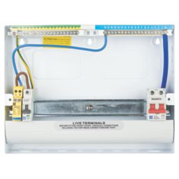Lewden PRO 17-Module 13-Way Part-Populated  Main Switch Consumer Unit with SPD