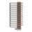 Terma 780mm x 400mm 1244BTU Grey / Copper Curved Designer Towel Radiator