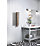 Terma Michelle Designer Towel Rail 780mm x 400mm Grey / Copper 1244BTU