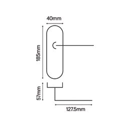 Smith & Locke Crantock Fire Rated Lever Lock Door Handles Pair Black Nickel