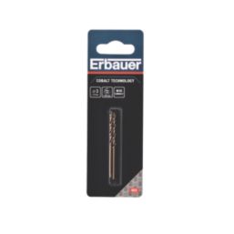 Erbauer  Straight Shank Metal Drill Bits 3mm x 61mm 2 Pack