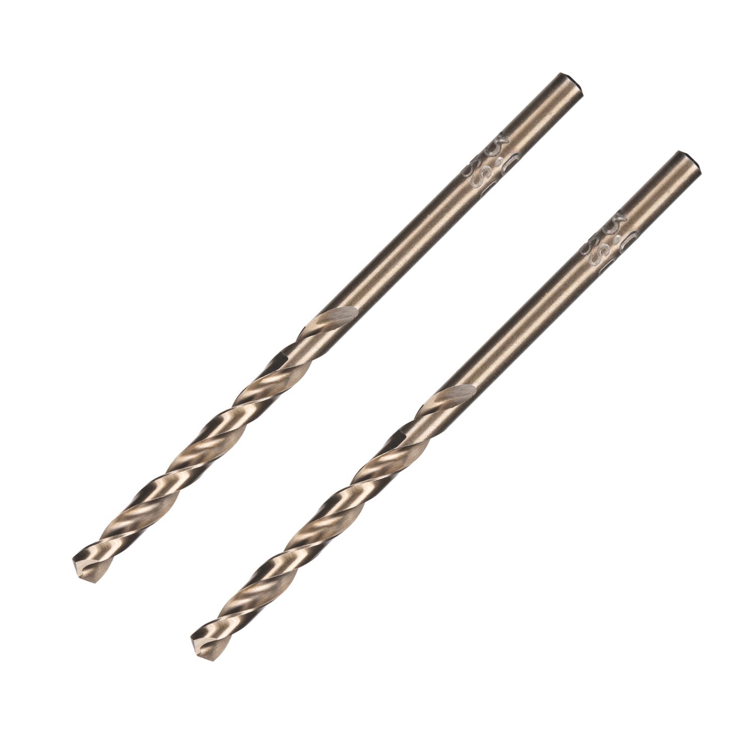Erbauer Straight Shank Metal Drill Bits 3mm x 61mm 2 Pack (124JL)