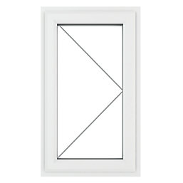 Crystal  Right-Hand Opening Clear Triple-Glazed Casement White uPVC Window 610mm x 820mm