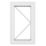 Crystal  Right-Hand Opening Clear Triple-Glazed Casement White uPVC Window 610mm x 820mm
