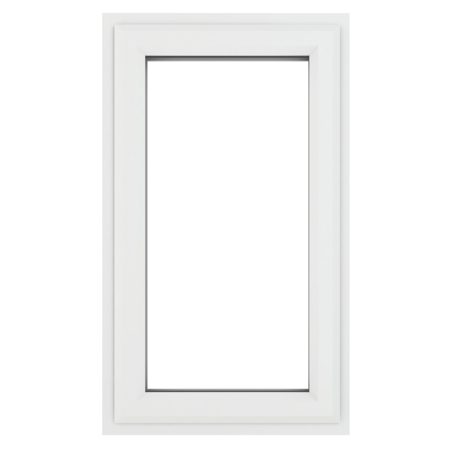 Crystal Right-Hand Opening Clear Triple-Glazed Casement White uPVC Window 610mm x 820mm (124JM)