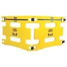 Addgards Keep Your Distance Safety Barriers Yellow/Black 1m 2 Pack
