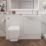 Alaska Bathroom Fitted Furniture RH Pack Vanity with Basin White Gloss 1244mm x 355mm x 997mm