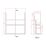 Alaska Bathroom Fitted Furniture RH Pack Vanity with Basin White Gloss 1244mm x 355mm x 997mm