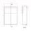 Alaska Bathroom Fitted Furniture RH Pack Vanity with Basin White Gloss 1244mm x 355mm x 997mm